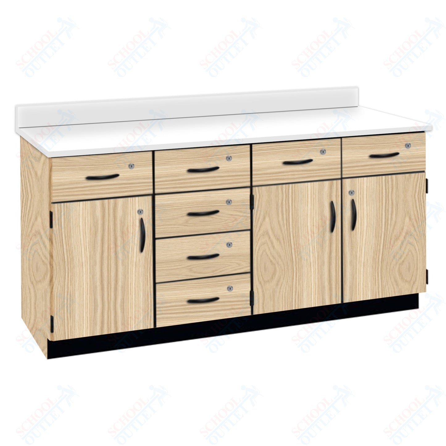 Chemical Resistant Laminate Top Wall Work Counter with Lock (84172 K36 21)