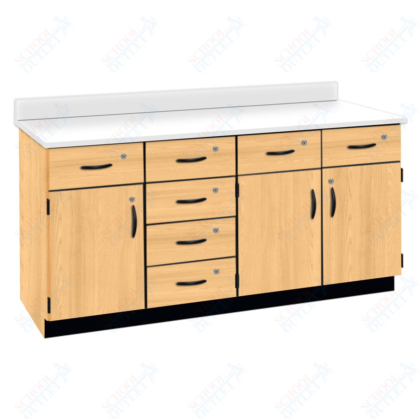 Chemical Resistant Laminate Top Wall Work Counter with Lock (84172 K36 21)