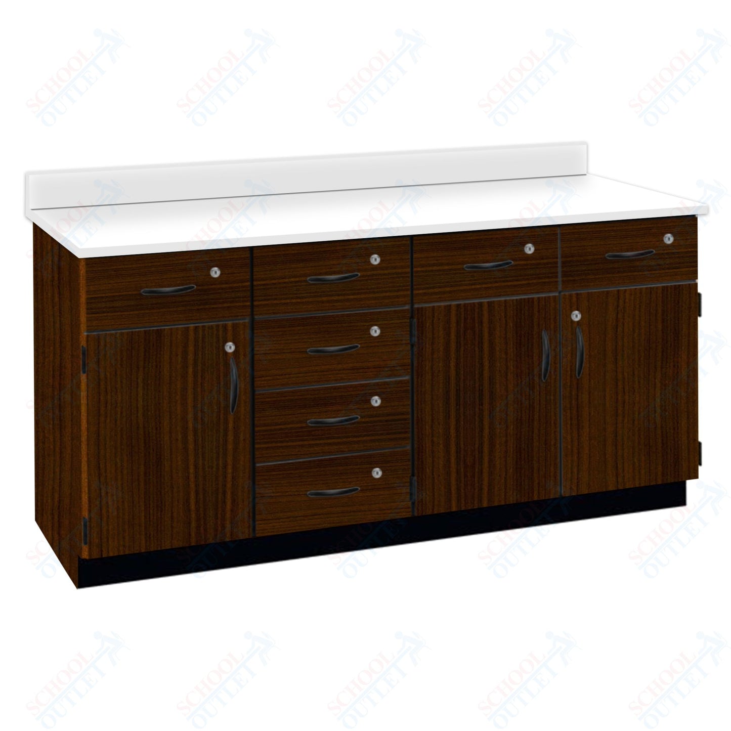 Chemical Resistant Laminate Top Wall Work Counter with Lock (84172 K36 21)