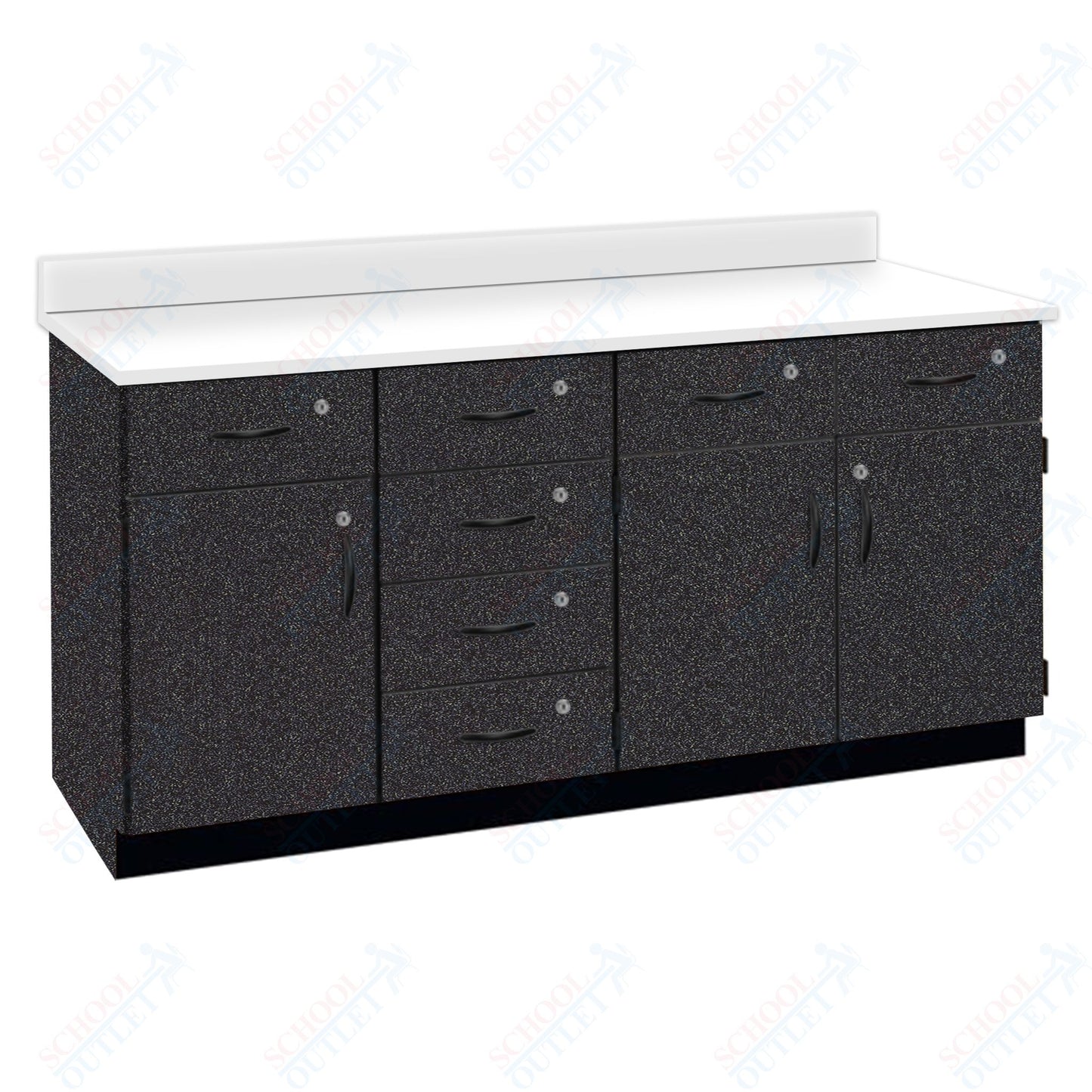 Chemical Resistant Laminate Top Wall Work Counter with Lock (84172 K36 21)