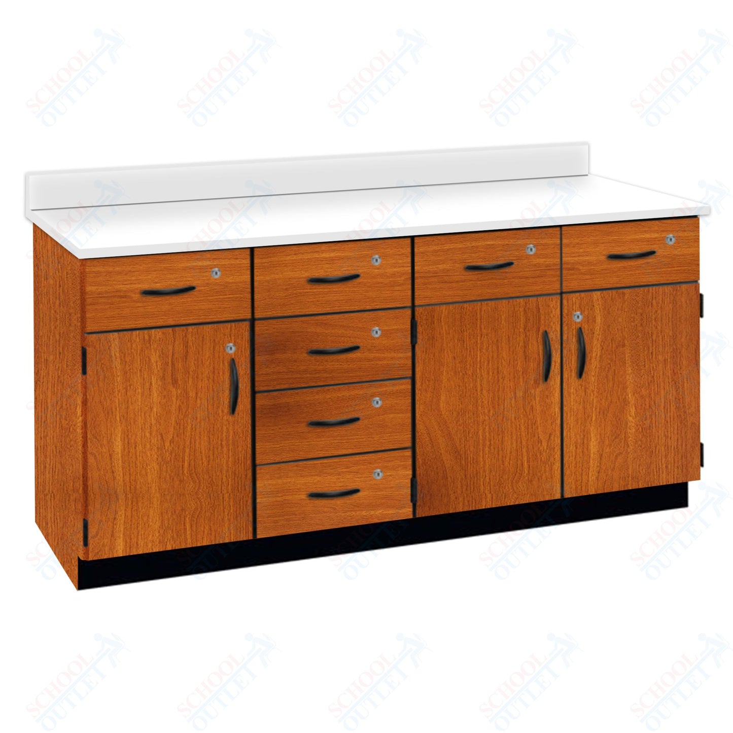 Chemical Resistant Laminate Top Wall Work Counter with Lock (84172 K36 21)