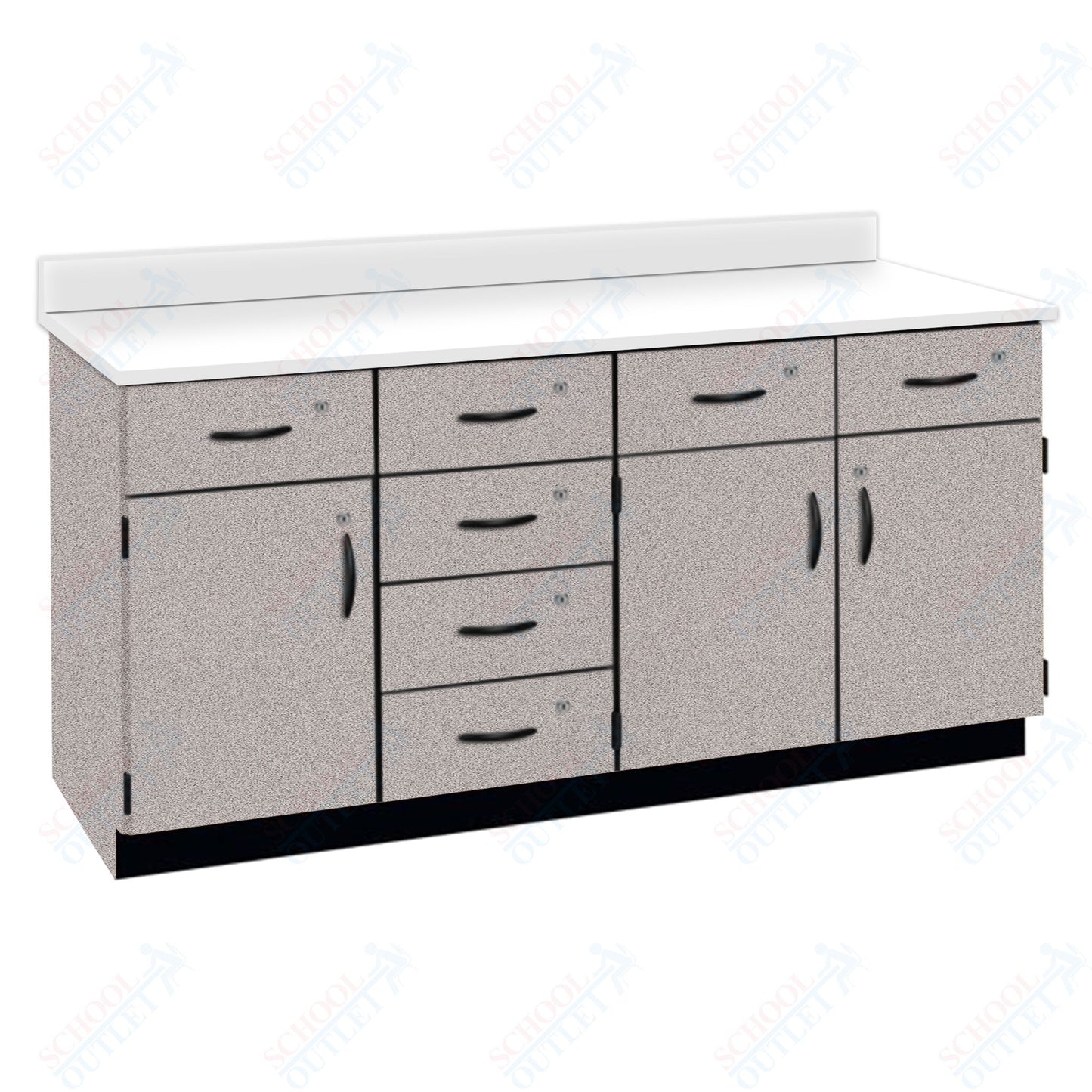 Chemical Resistant Laminate Top Wall Work Counter with Lock (84172 K36 21)