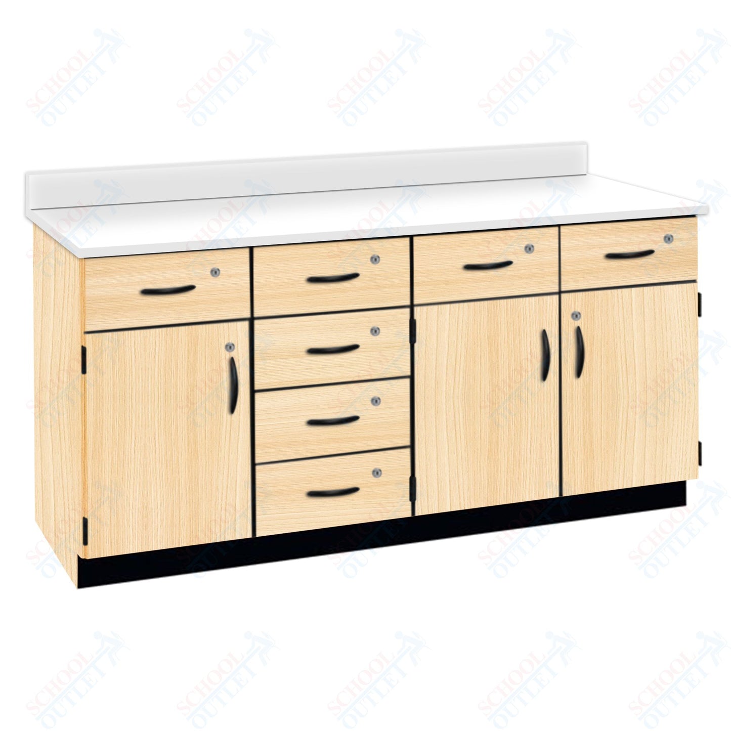 Chemical Resistant Laminate Top Wall Work Counter with Lock (84172 K36 21)