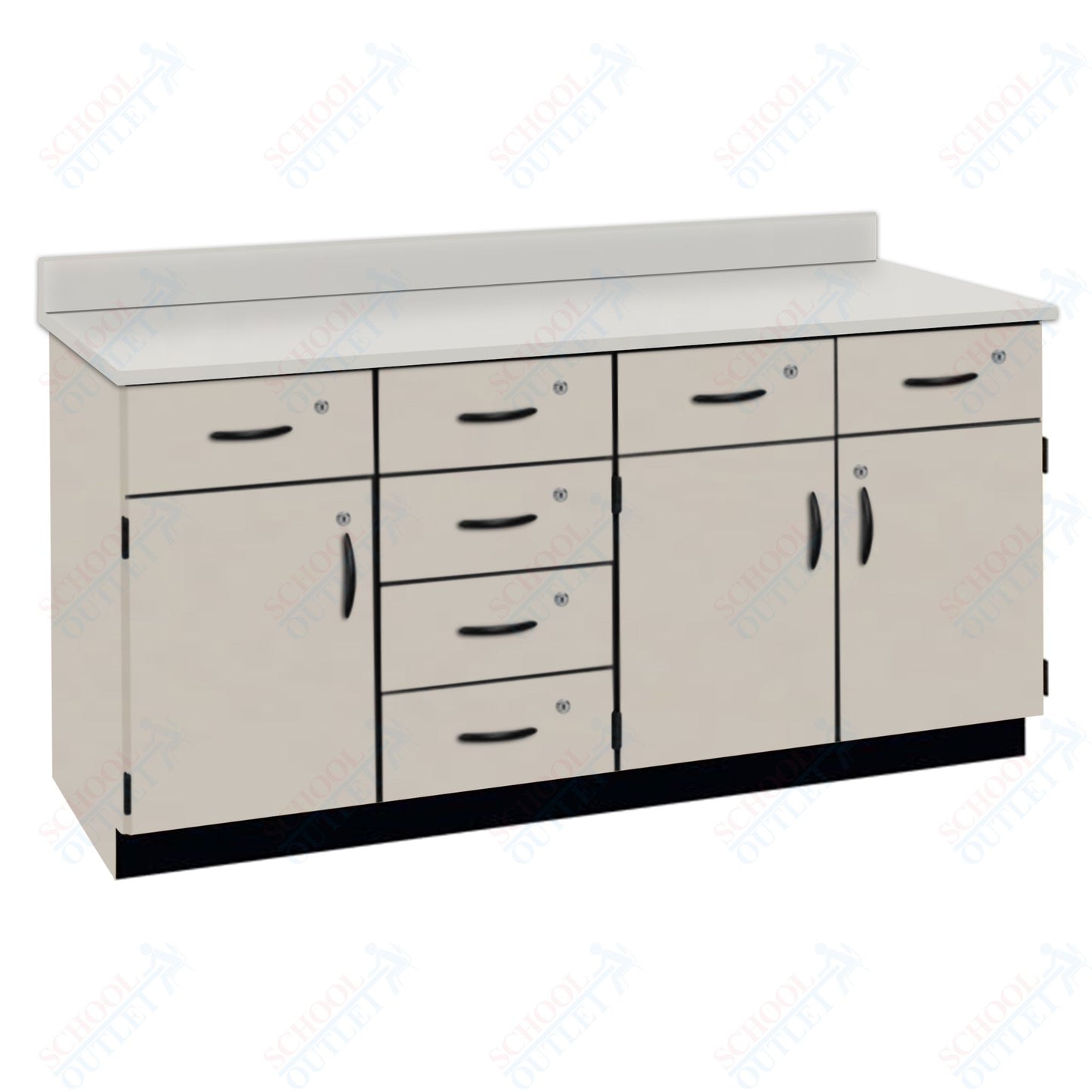 Phenolic Top Wall Work Counter with Lock (84172 K36 24)