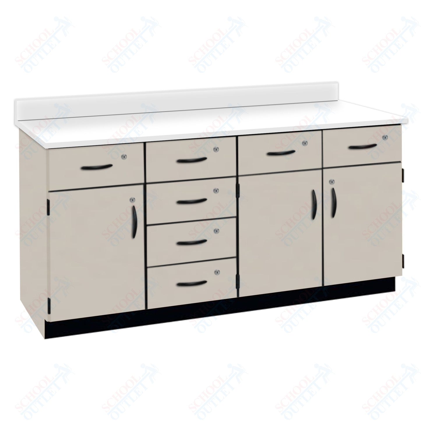 Phenolic Top Wall Work Counter with Lock (84172 K36 24)