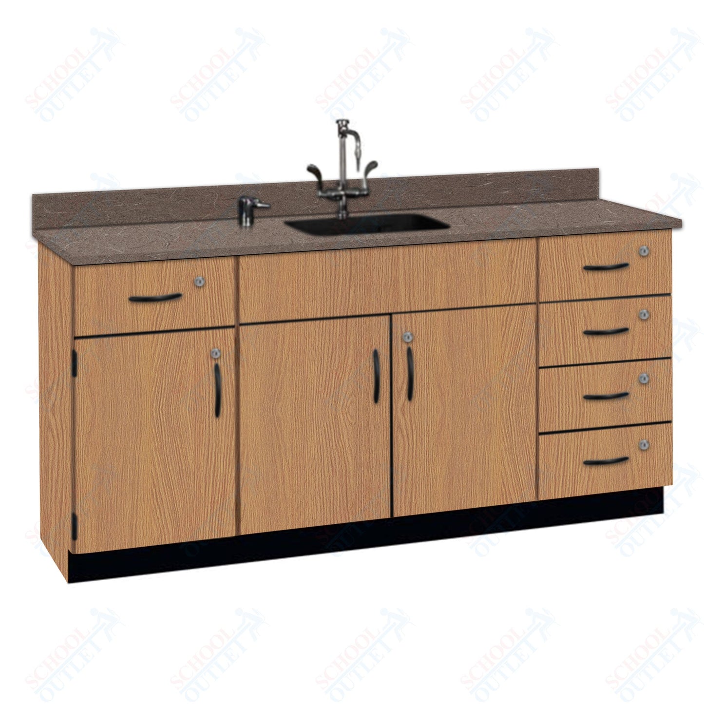 Phenolic Top Wall Work Counter with Lock (84174 K36 24)