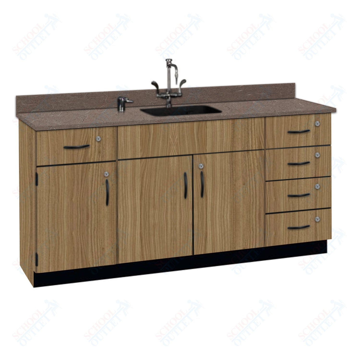 Phenolic Top Wall Work Counter with Lock (84174 K36 24)