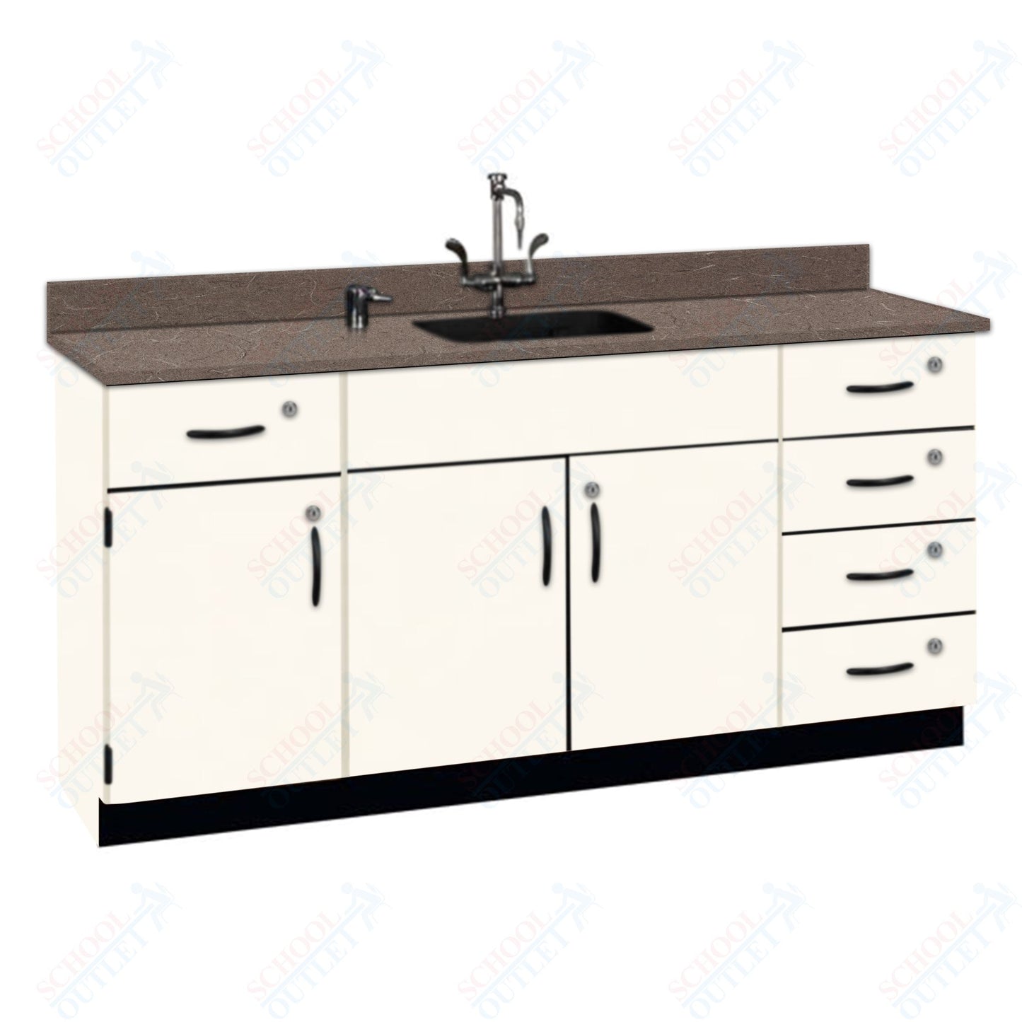 Phenolic Top Wall Work Counter with Lock (84174 K36 24)