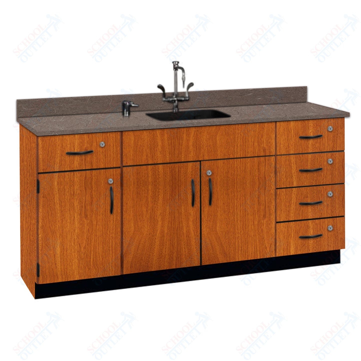 Phenolic Top Wall Work Counter with Lock (84174 K36 24)