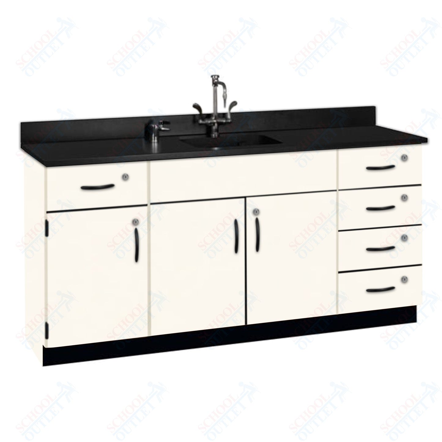 Phenolic Top Wall Work Counter with Lock (84174 K36 24)