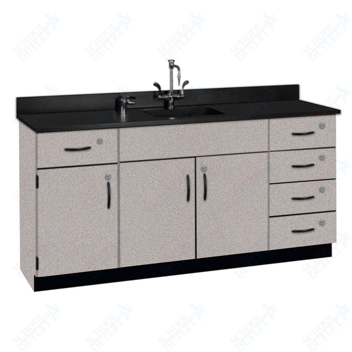 Phenolic Top Wall Work Counter with Lock (84174 K36 24)