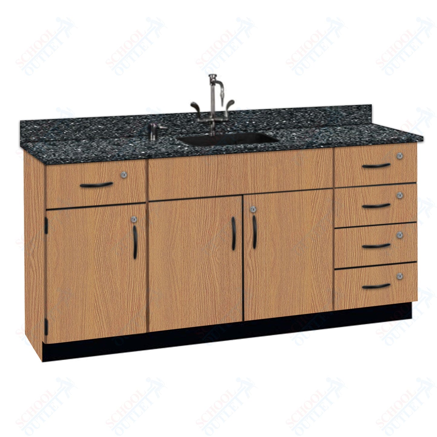 Phenolic Top Wall Work Counter with Lock (84174 K36 24)