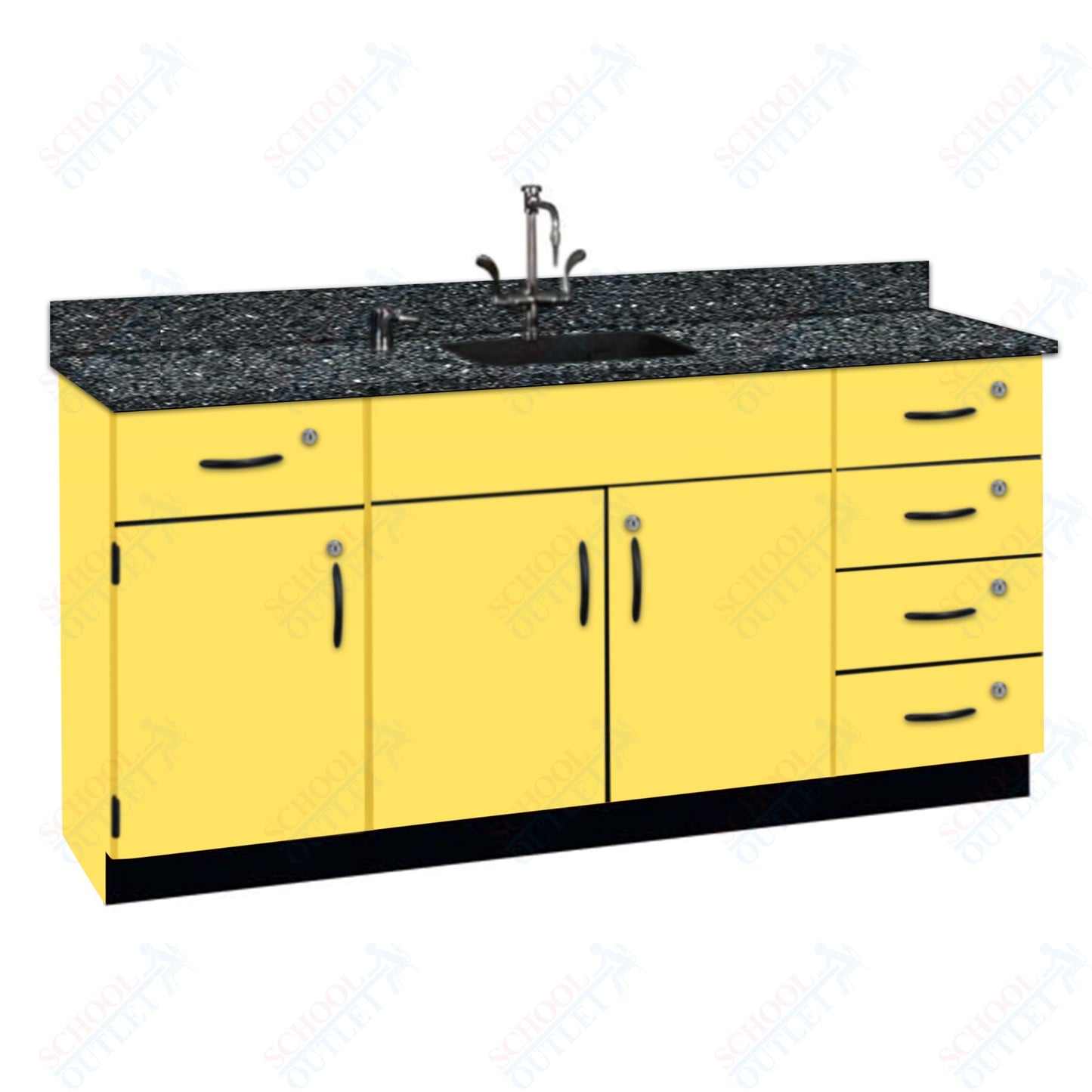 Phenolic Top Wall Work Counter with Lock (84174 K36 24)