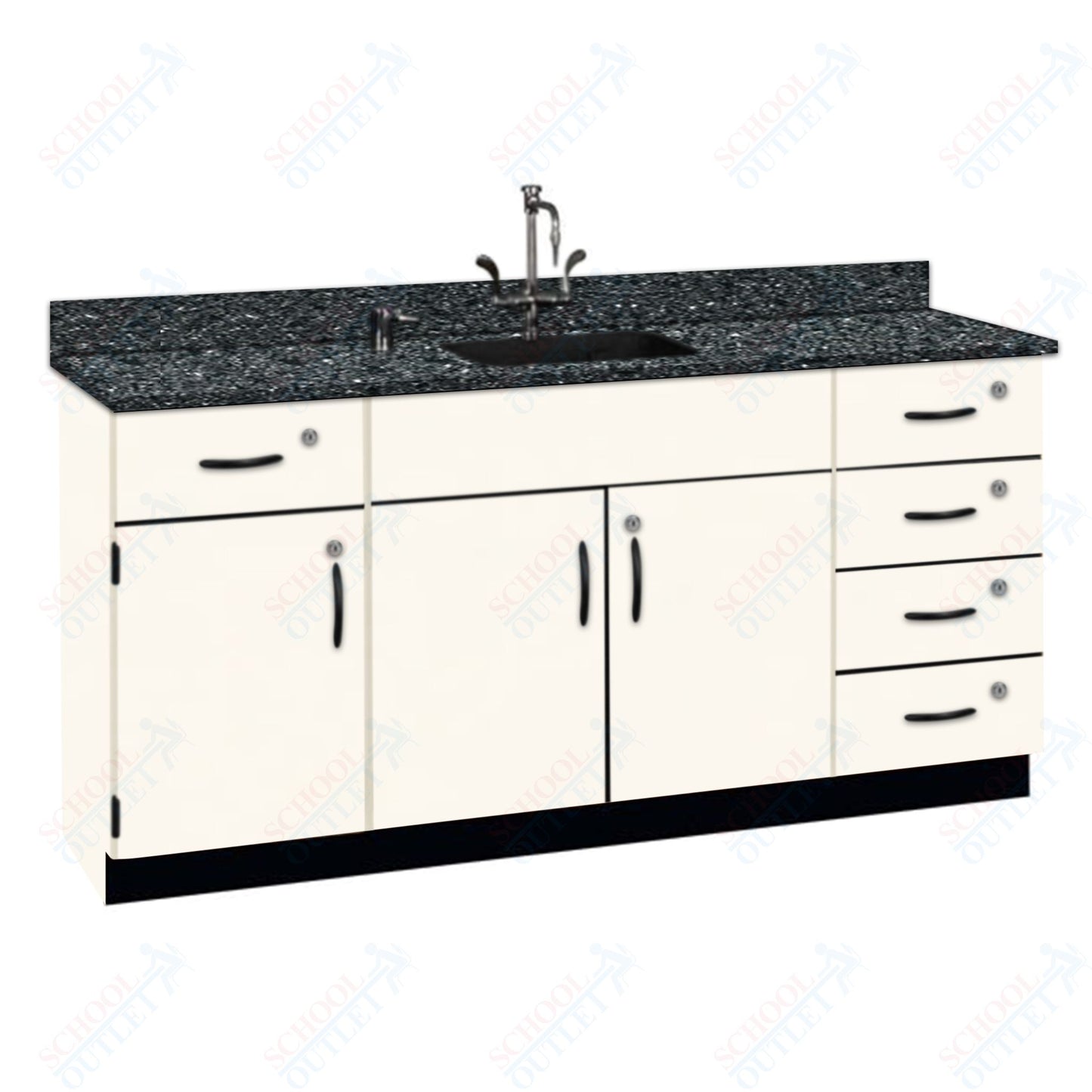 Phenolic Top Wall Work Counter with Lock (84174 K36 24)