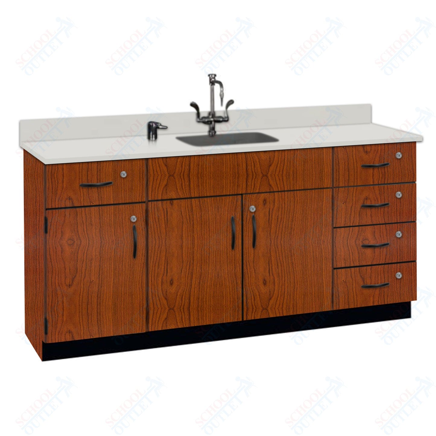 Phenolic Top Wall Work Counter with Lock (84174 K36 24)