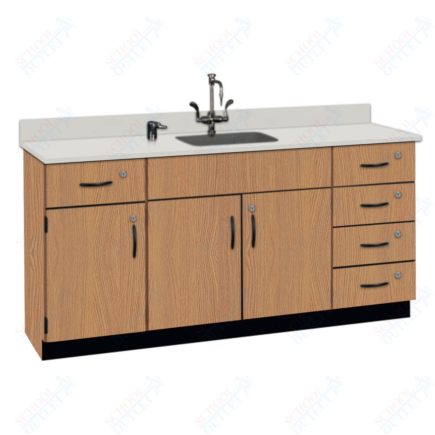 Phenolic Top Wall Work Counter with Lock (84174 K36 24)