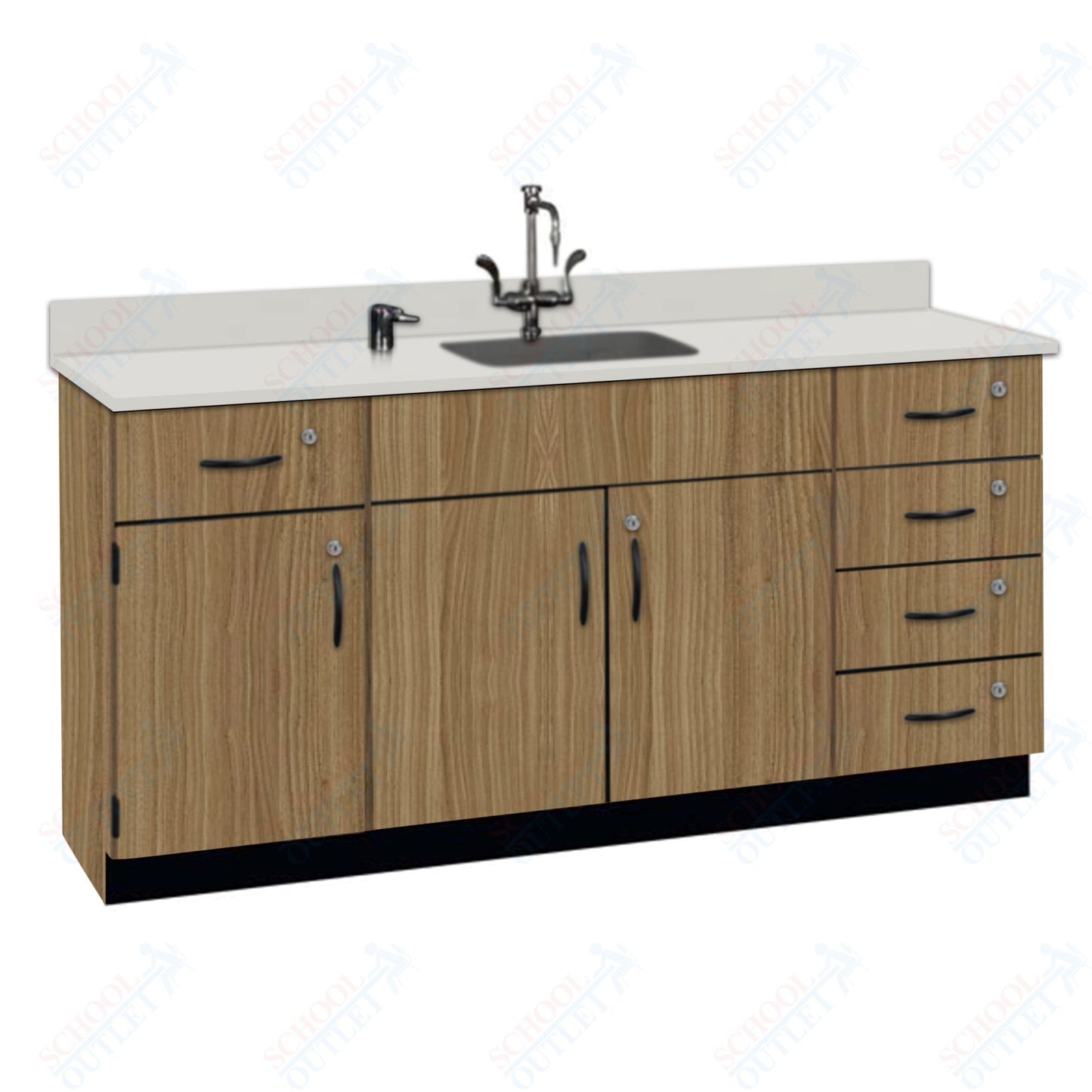 Phenolic Top Wall Work Counter with Lock (84174 K36 24)