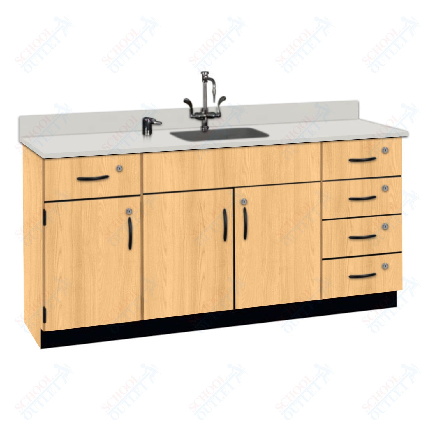 Phenolic Top Wall Work Counter with Lock (84174 K36 24)