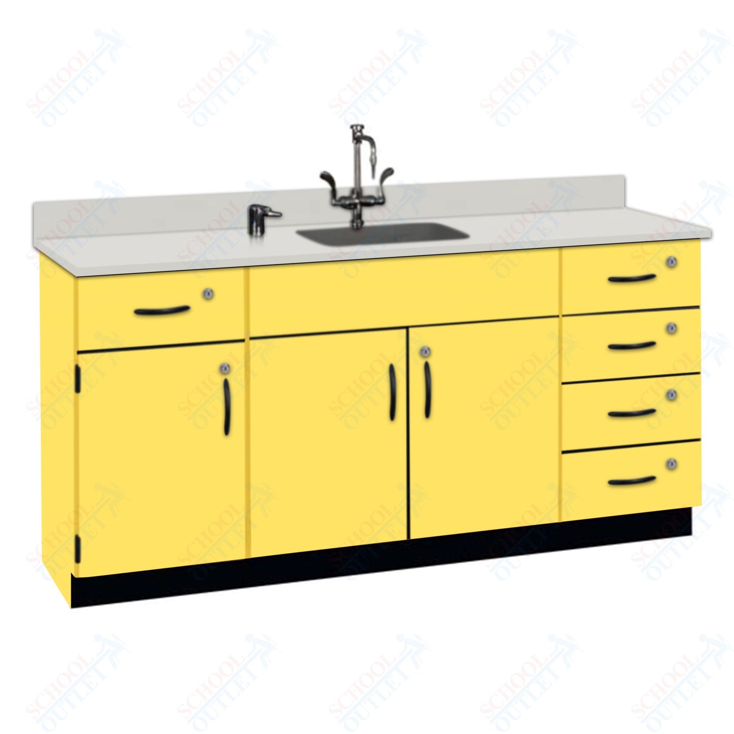 Phenolic Top Wall Work Counter with Lock (84174 K36 24)