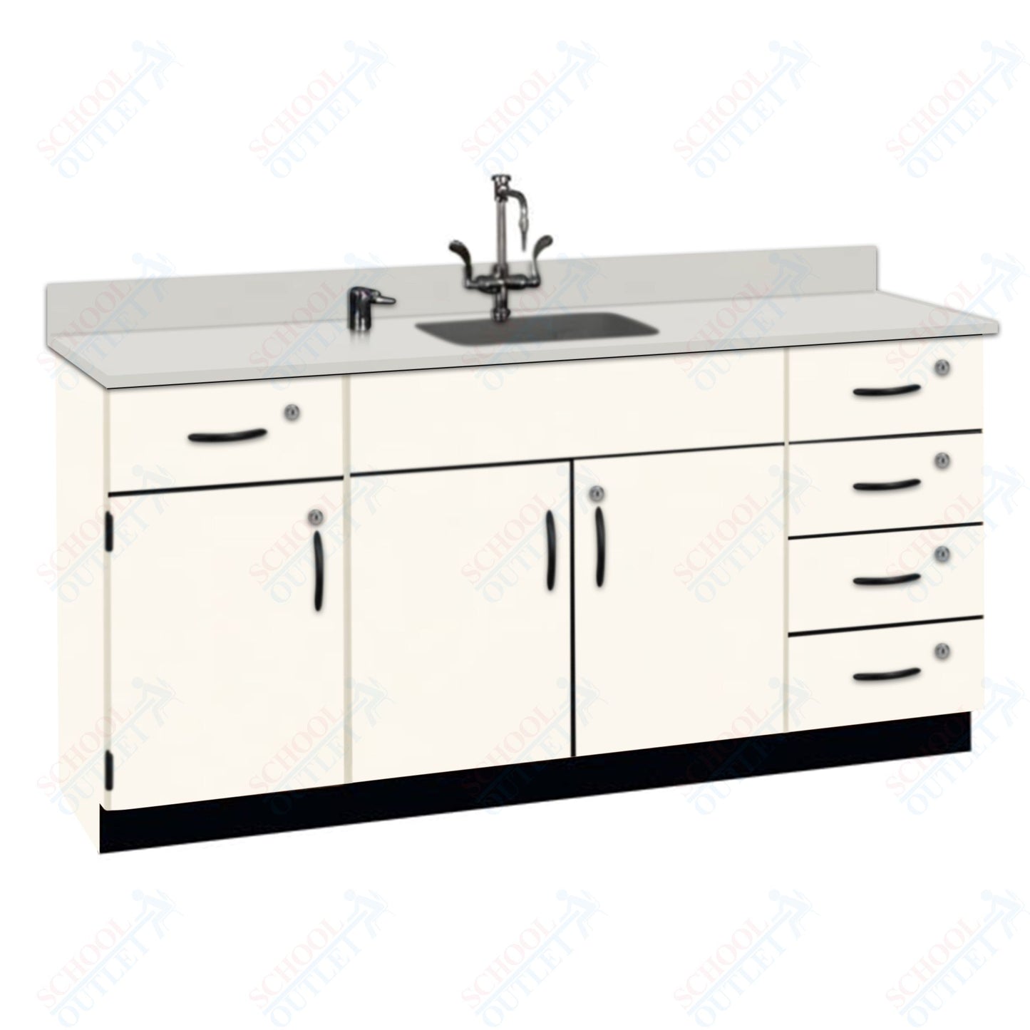 Phenolic Top Wall Work Counter with Lock (84174 K36 24)