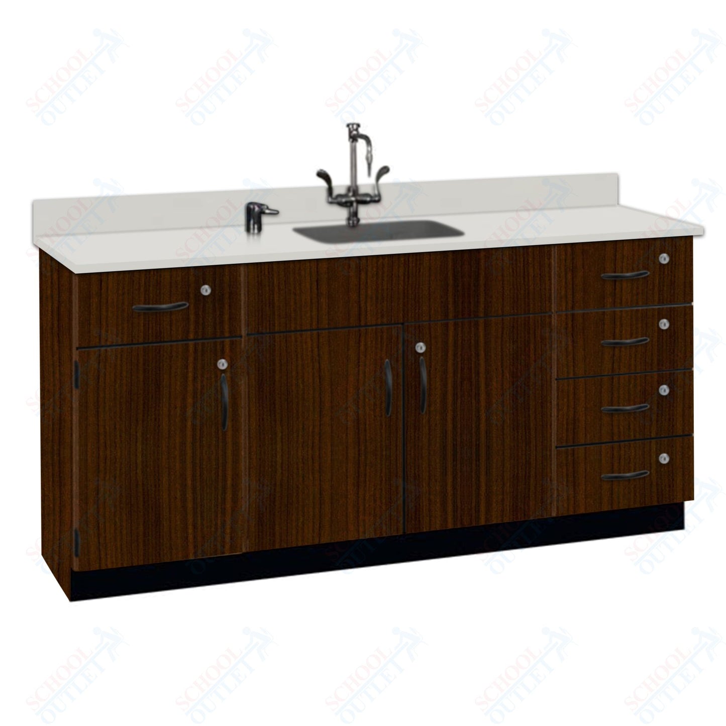 Phenolic Top Wall Work Counter with Lock (84174 K36 24)