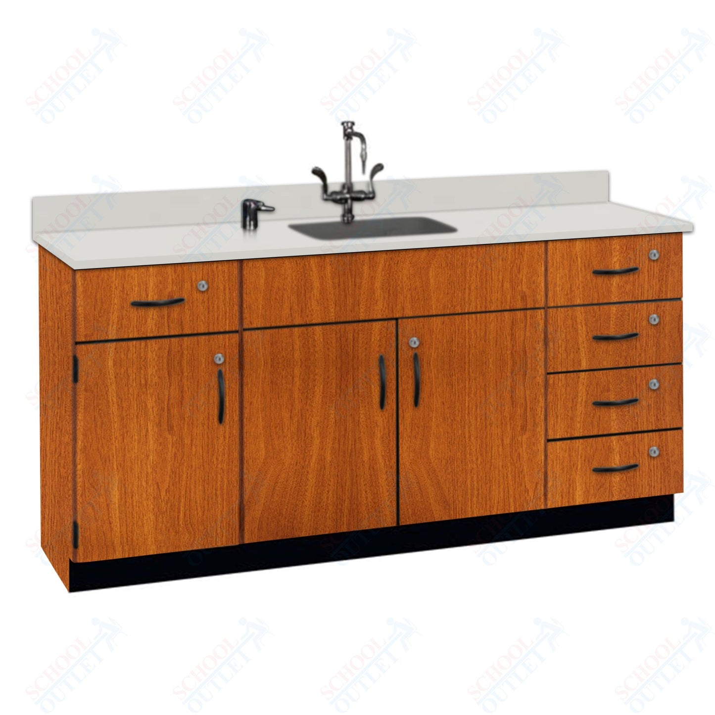 Phenolic Top Wall Work Counter with Lock (84174 K36 24)