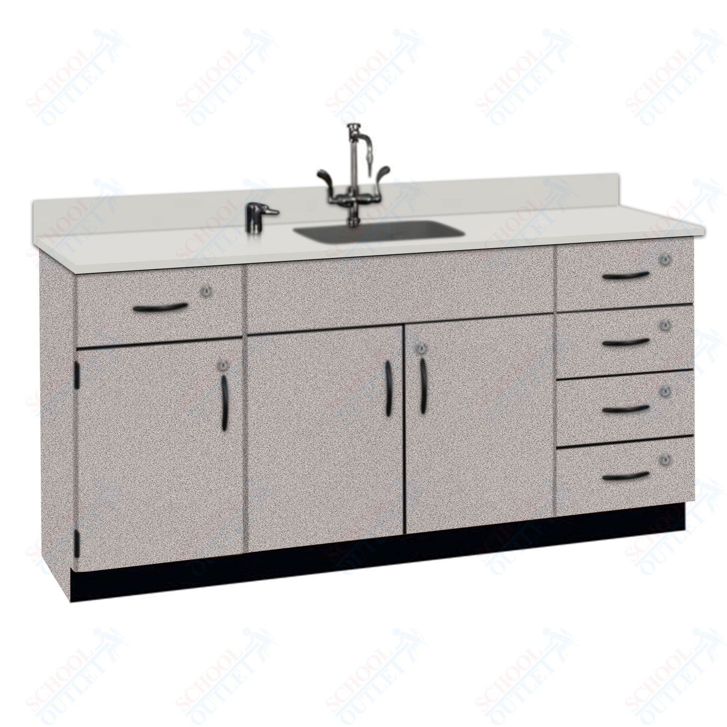 Phenolic Top Wall Work Counter with Lock (84174 K36 24)