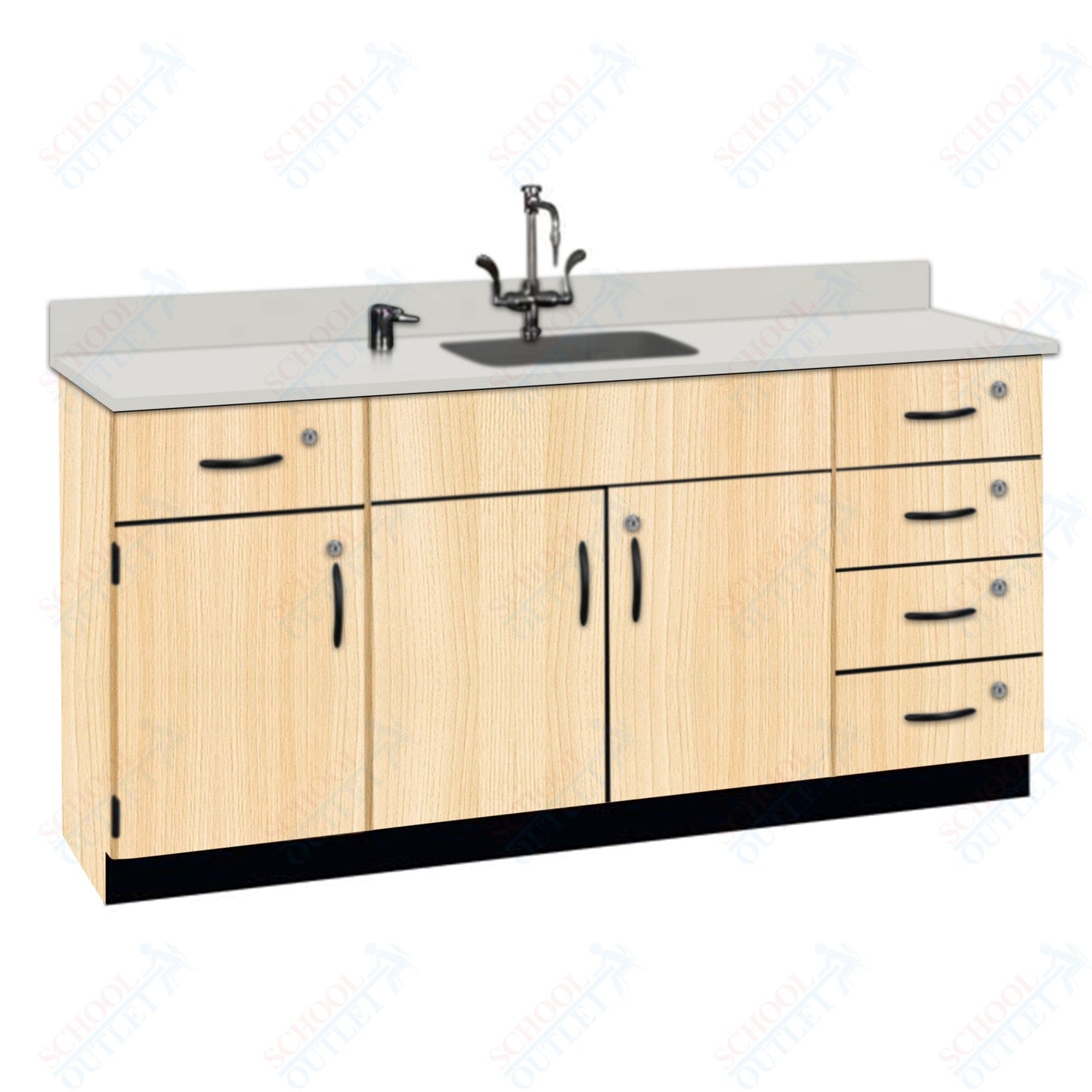 Phenolic Top Wall Work Counter with Lock (84174 K36 24)