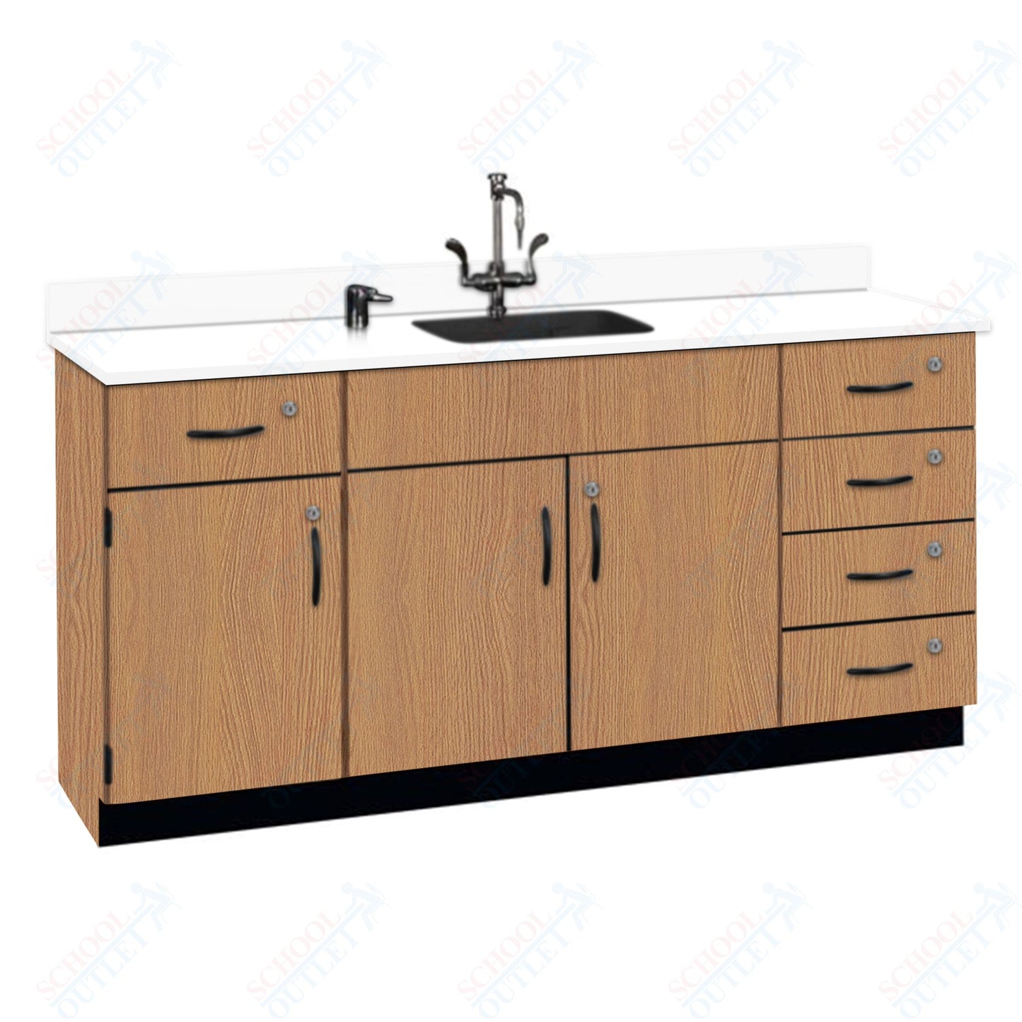 Phenolic Top Wall Work Counter with Lock (84174 K36 24)