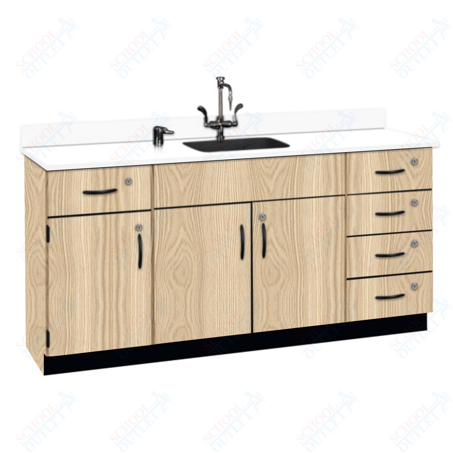 Phenolic Top Wall Work Counter with Lock (84174 K36 24)