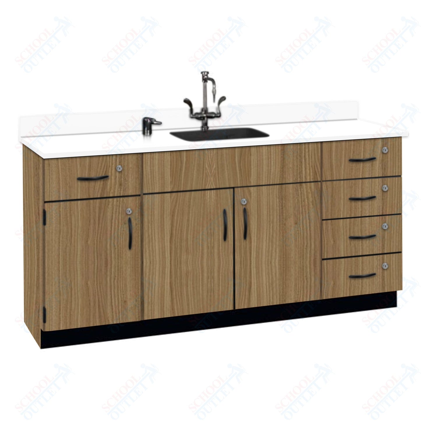 Phenolic Top Wall Work Counter with Lock (84174 K36 24)