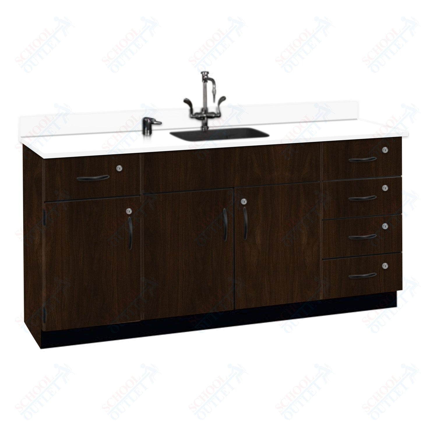 Phenolic Top Wall Work Counter with Lock (84174 K36 24)