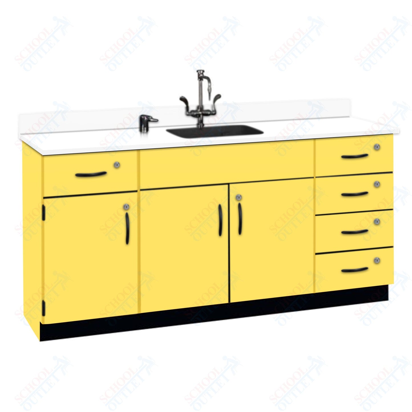 Phenolic Top Wall Work Counter with Lock (84174 K36 24)