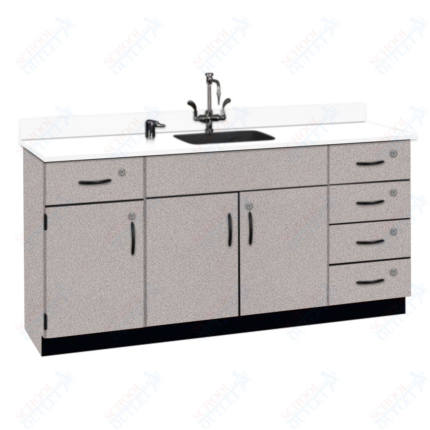 Phenolic Top Wall Work Counter with Lock (84174 K36 24)