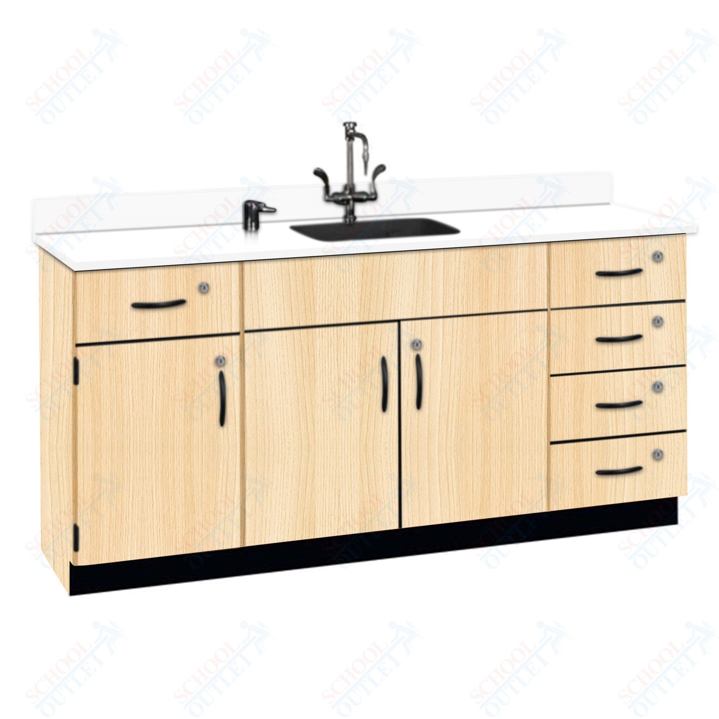 Phenolic Top Wall Work Counter with Lock (84174 K36 24)