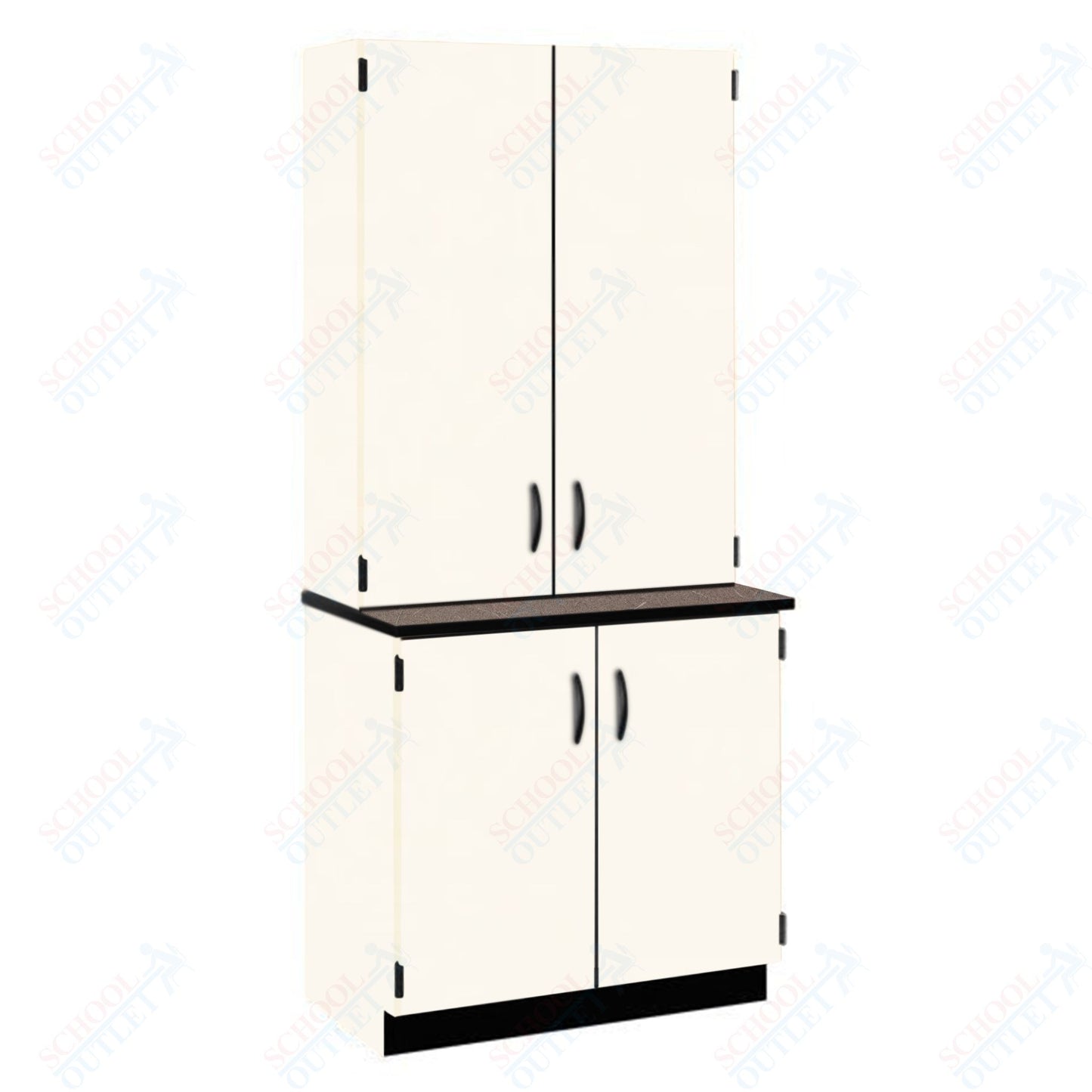 Phenolic Top Door/Shelf Hutch with Lock and Base Molding (84202 K84 24)