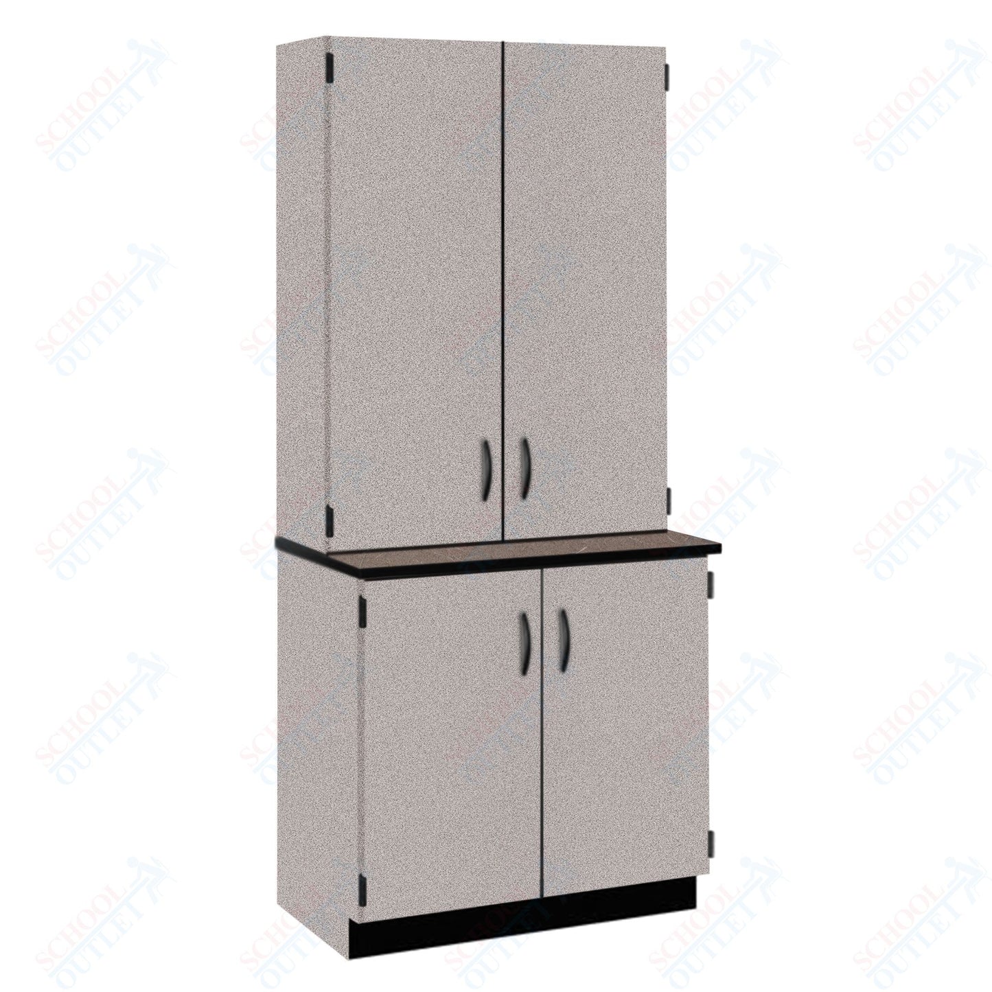 Phenolic Top Door/Shelf Hutch with Lock and Base Molding (84202 K84 24)