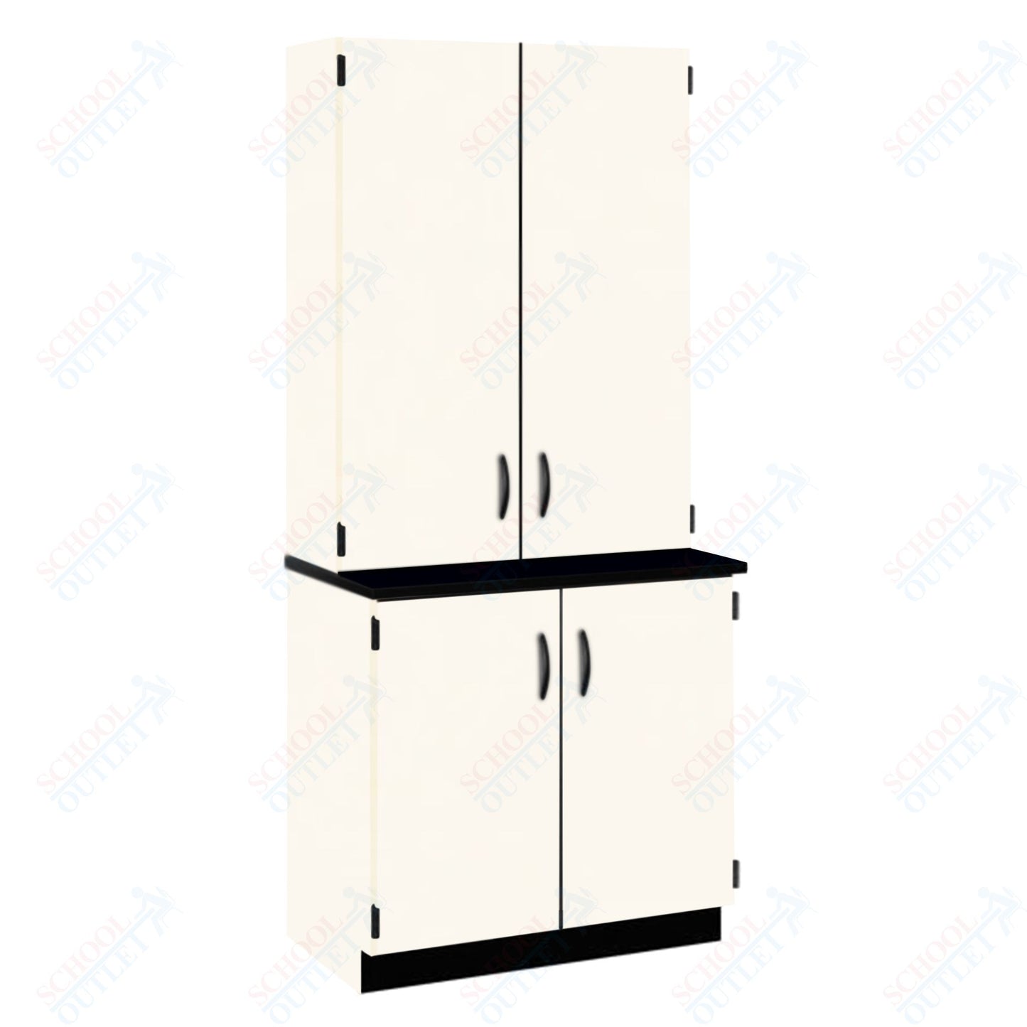 Phenolic Top Door/Shelf Hutch with Lock and Base Molding (84202 K84 24)