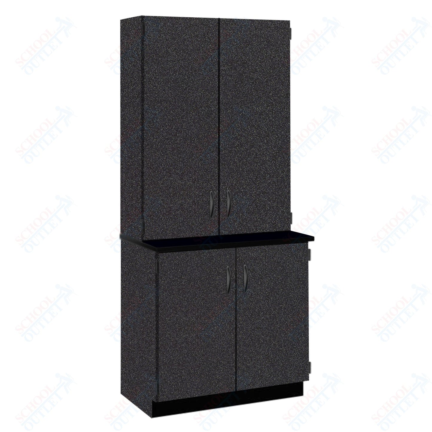 Phenolic Top Door/Shelf Hutch with Lock and Base Molding (84202 K84 24)