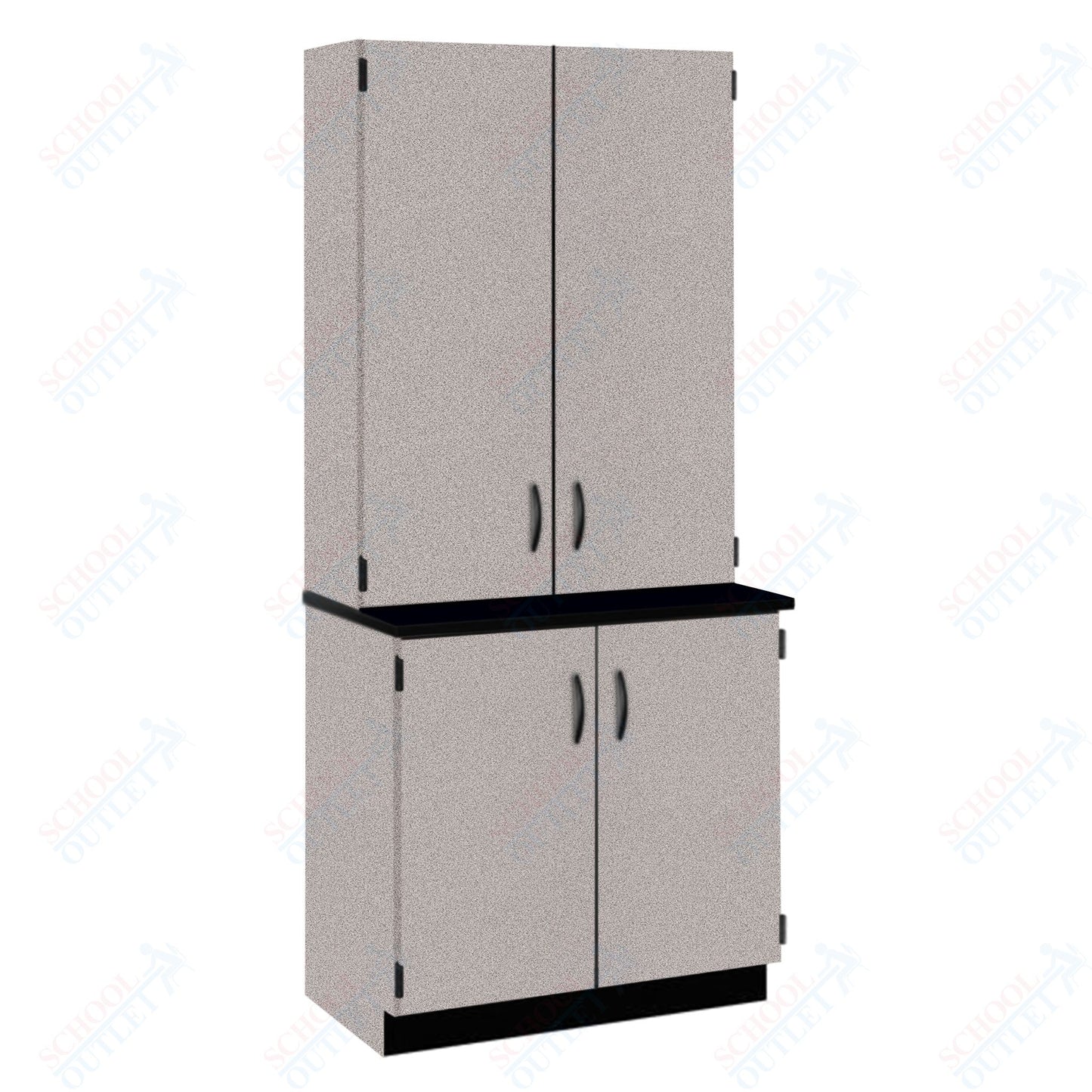 Phenolic Top Door/Shelf Hutch with Lock and Base Molding (84202 K84 24)