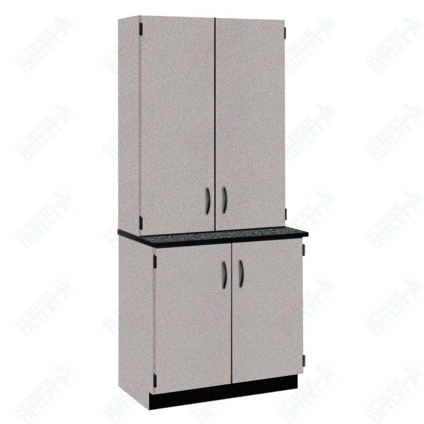 Phenolic Top Door/Shelf Hutch with Lock and Base Molding (84202 K84 24)