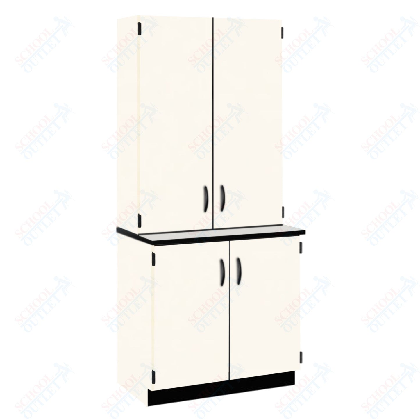 Phenolic Top Door/Shelf Hutch with Lock and Base Molding (84202 K84 24)