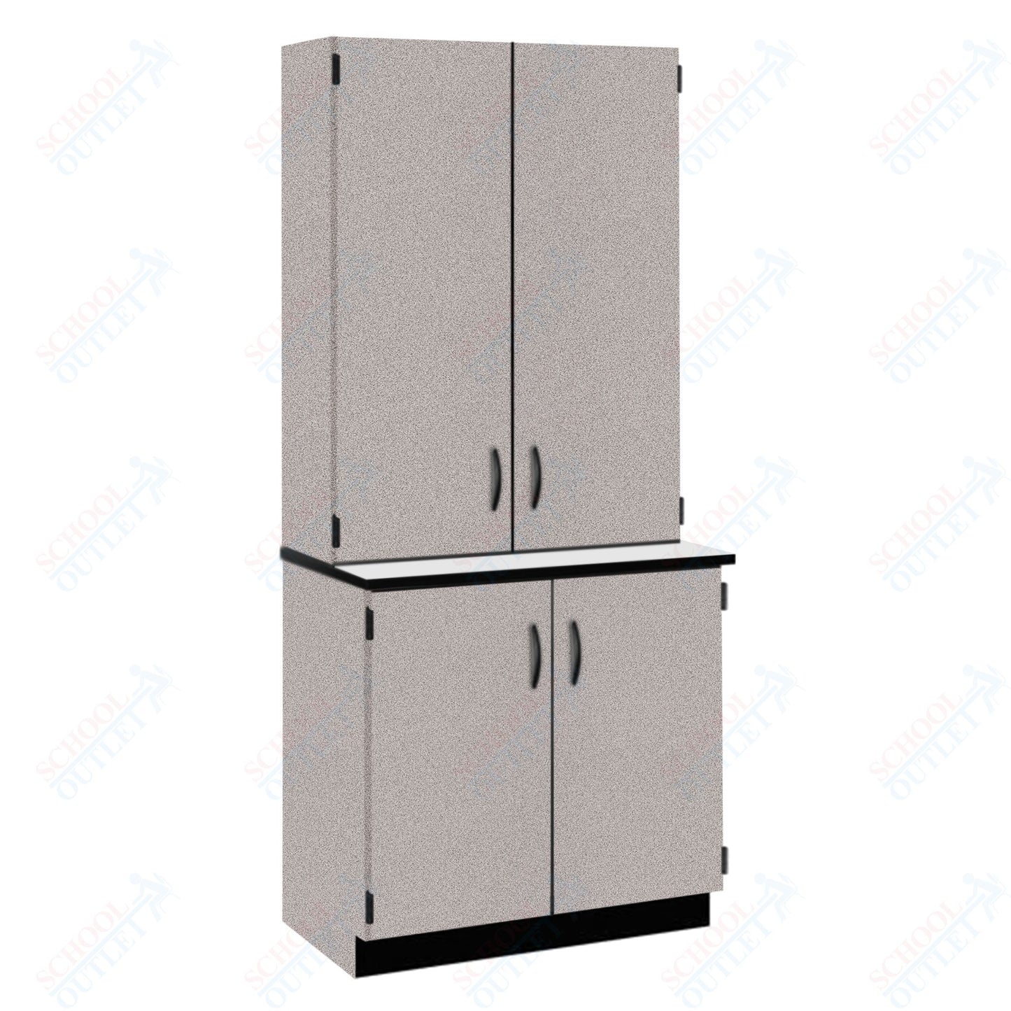 Phenolic Top Door/Shelf Hutch with Lock and Base Molding (84202 K84 24)