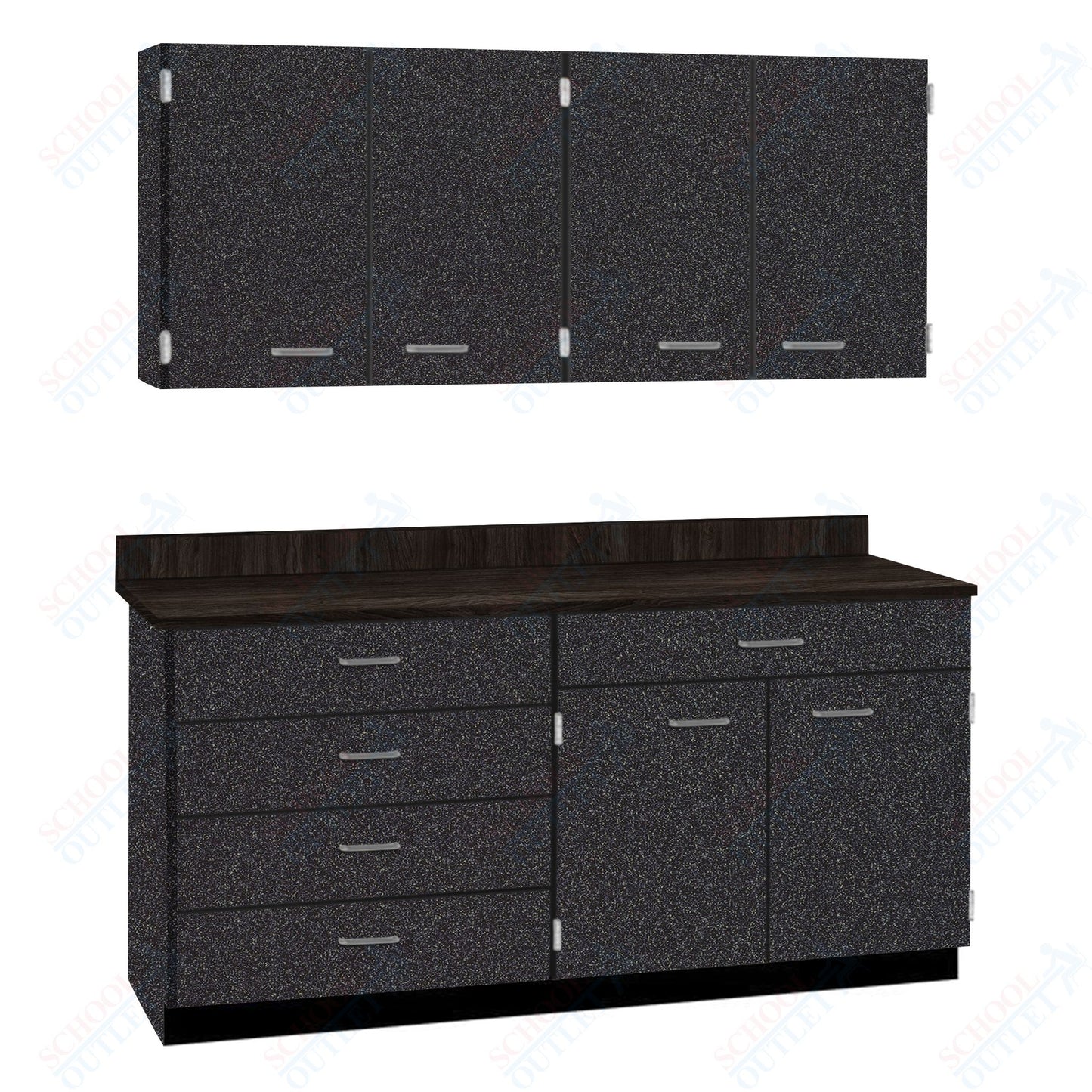 60" Wide Complete Suites with Locks (84512 F60) - SchoolOutlet