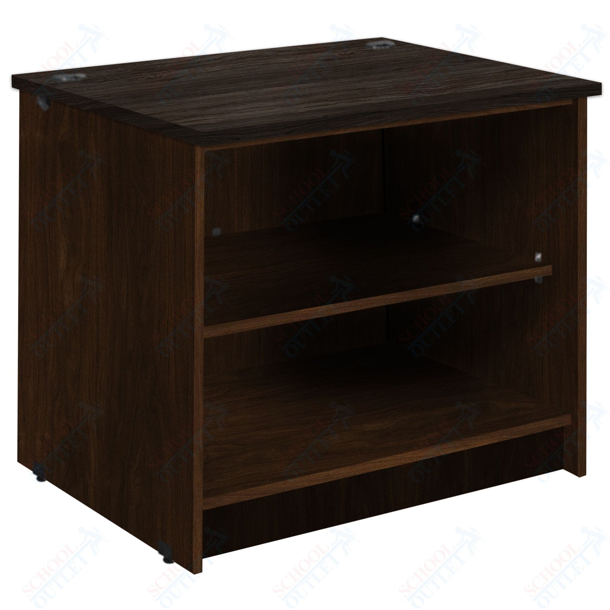 Circulation Desk Units with 2 Open Shelves (88002 Z30) - SchoolOutlet