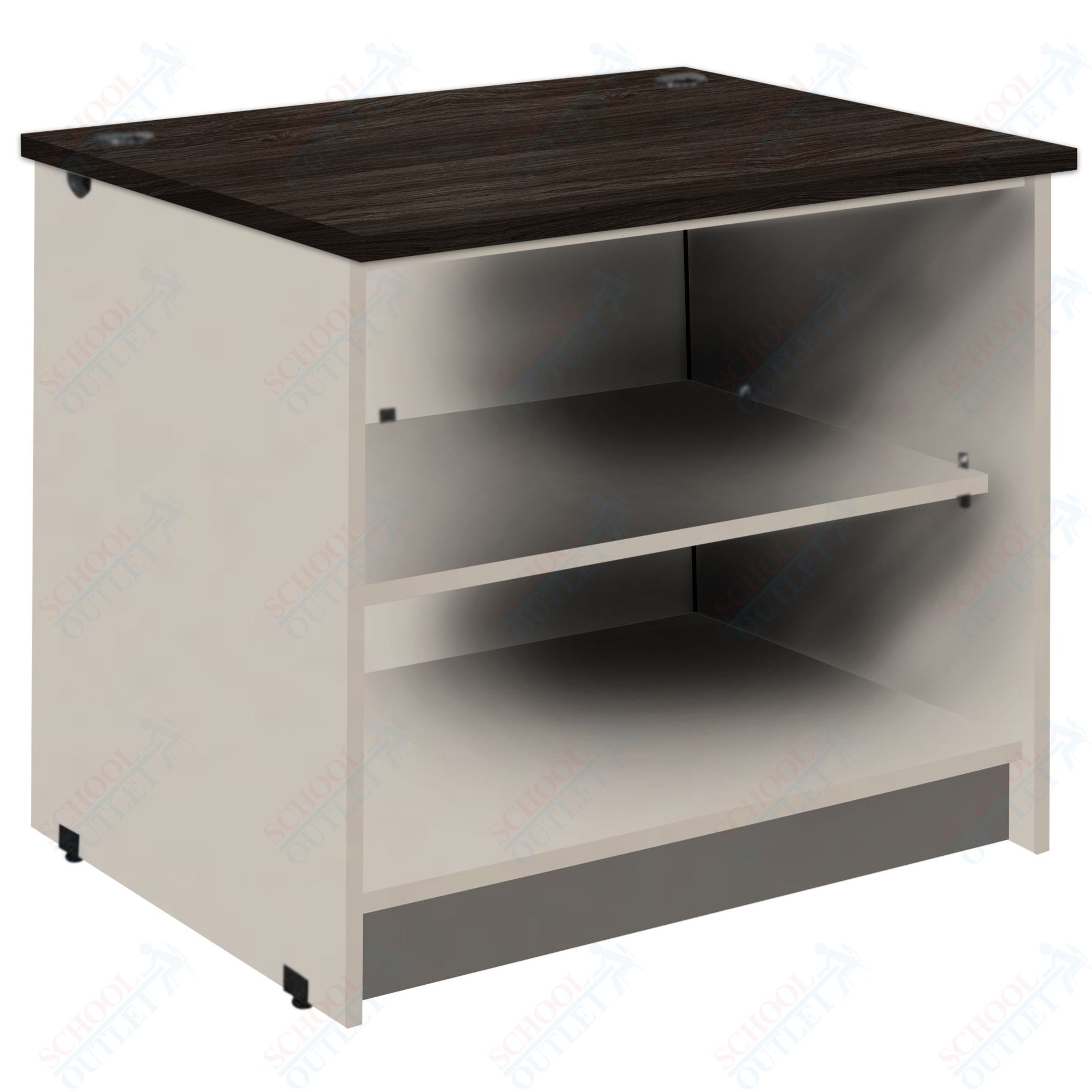 Circulation Desk Units with 2 Open Shelves (88002 Z30) - SchoolOutlet