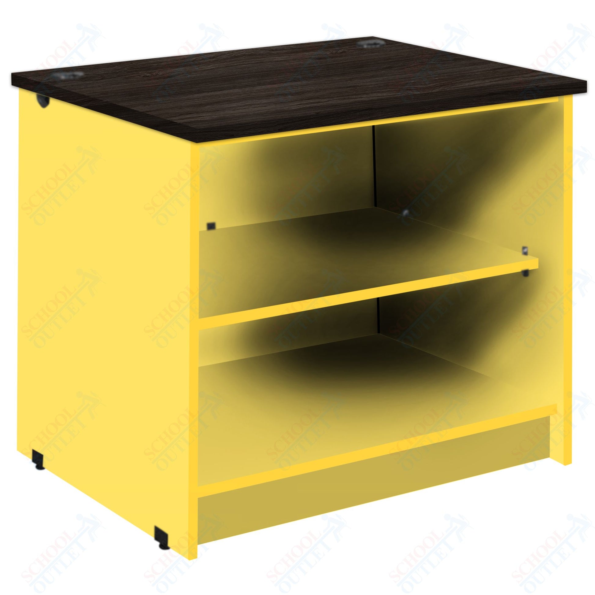 Circulation Desk Units with 2 Open Shelves (88002 Z30) - SchoolOutlet