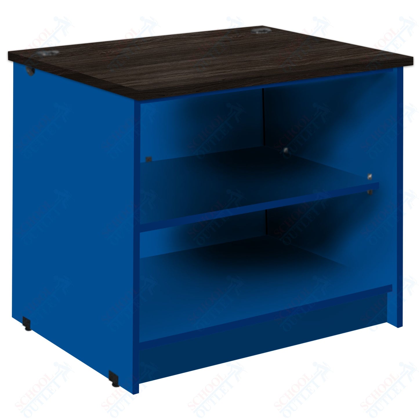 Circulation Desk Units with 2 Open Shelves (88002 Z30) - SchoolOutlet