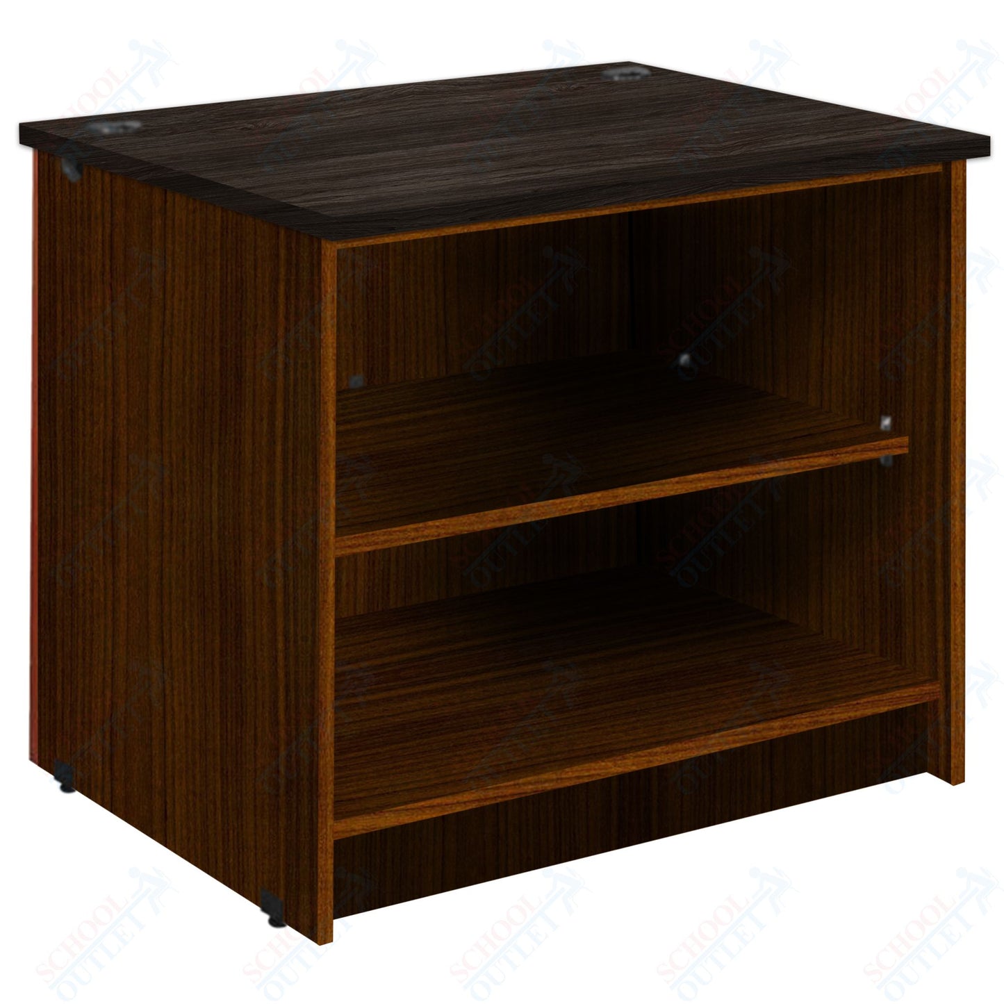 Circulation Desk Units with 2 Open Shelves (88002 Z30) - SchoolOutlet