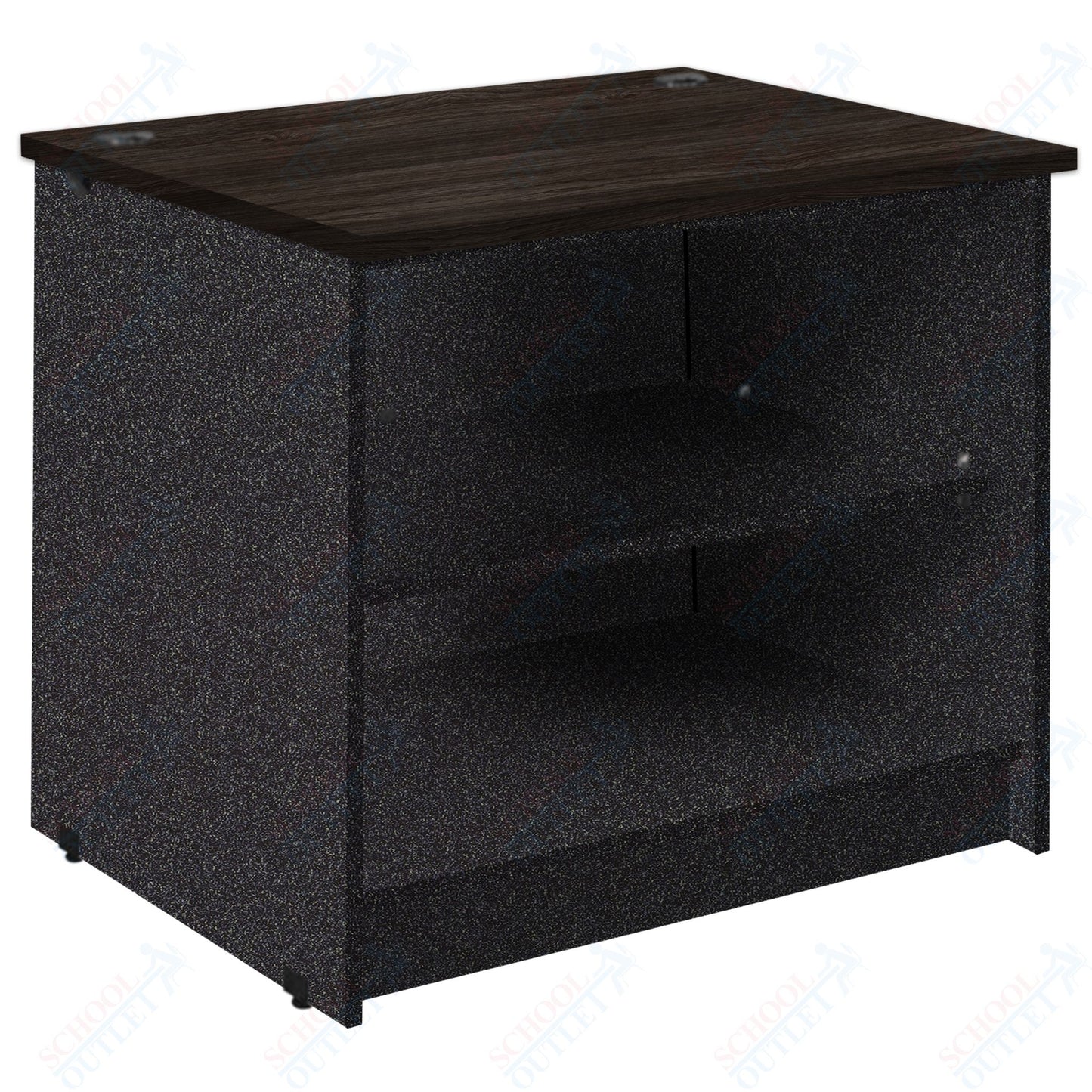 Circulation Desk Units with 2 Open Shelves (88002 Z30) - SchoolOutlet